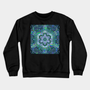 Metatronic Motion - Midnight Flux Wave Crewneck Sweatshirt